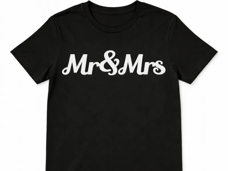 T-shirt print - Mr&Mrs