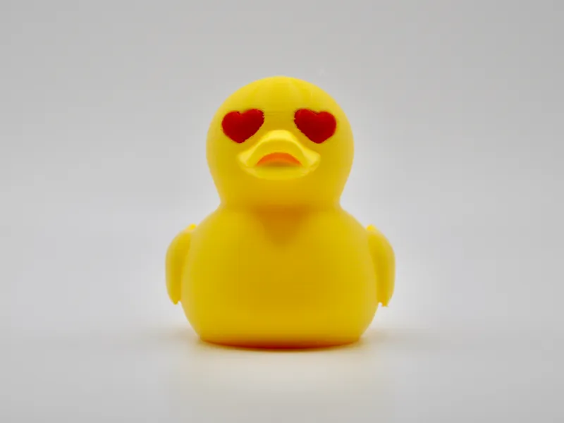 Valentine Heart Eyes Duck
