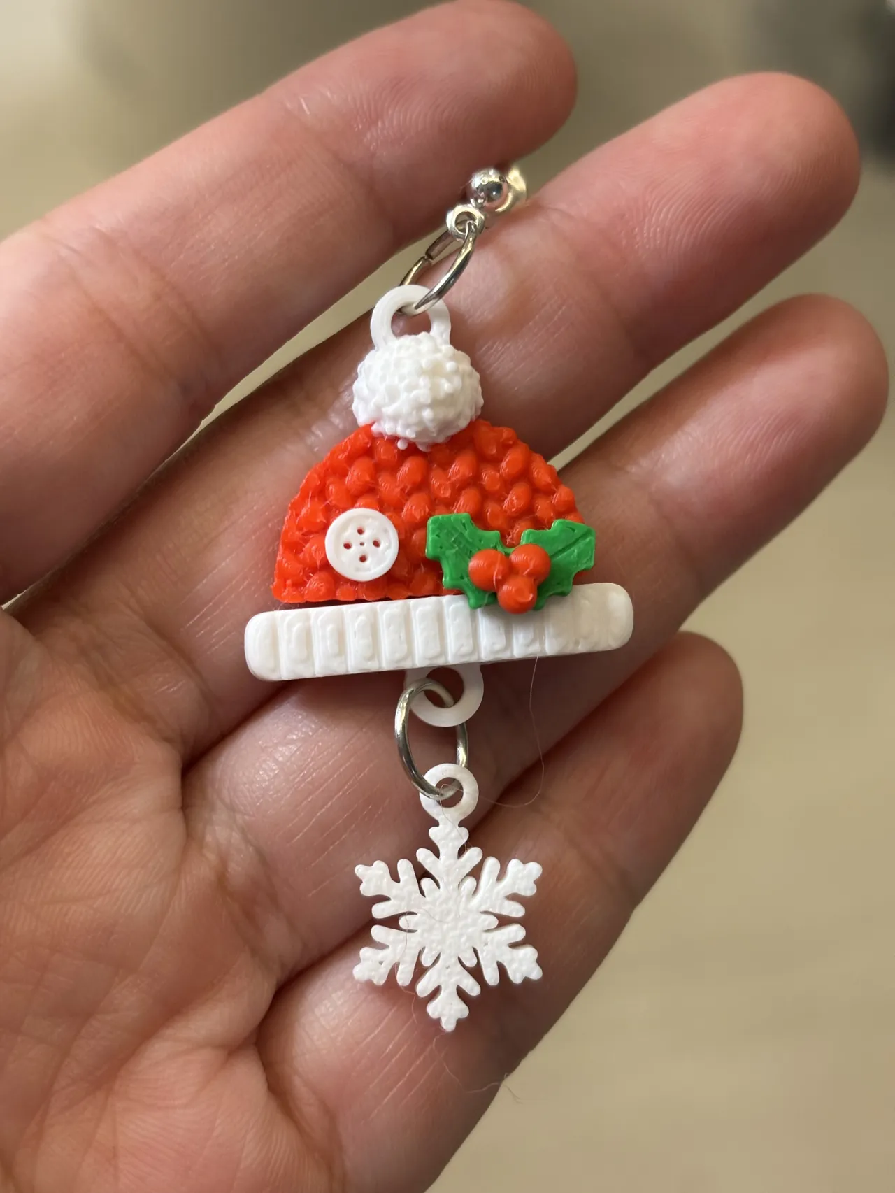 Snowy Knit Wishes Earrings view 3
