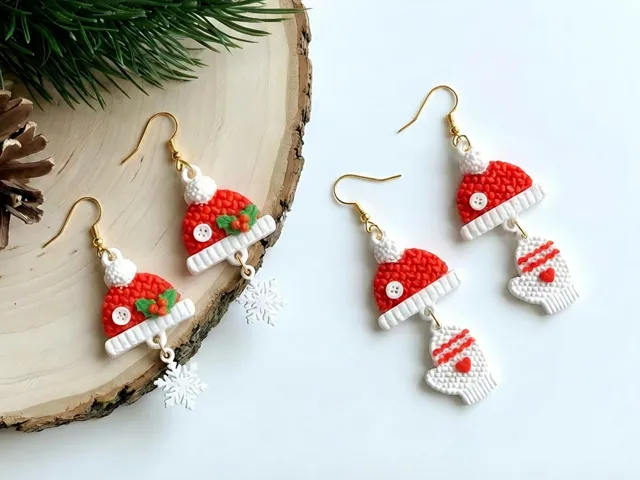 Snowy Knit Wishes Earrings