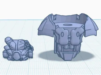 X-01 Power Rüstung für Klemmbaustein Figuren