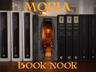 Khazad-Dum Book Nook, Moria Diorama