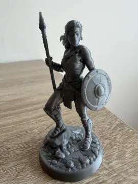 Modelo para impresión 3D: Amazon warrior — vista de referencia 3