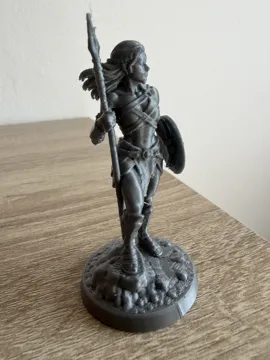 Modelo para impresión 3D: Amazon warrior — vista de referencia 4