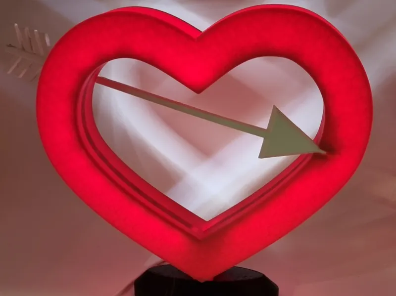 Love Herz Lamp Tom-3D