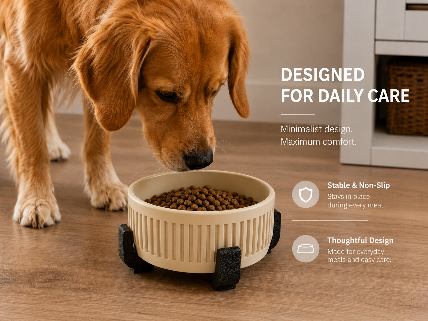 Pet Food Bowl with Removable Stand