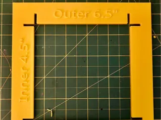 4.5"/6.5" Square Cutting Template