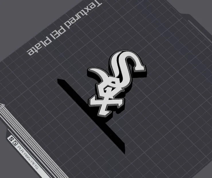 Chicago White Sox Logo Table Stand - Free 3D Print Model - MakerWorld