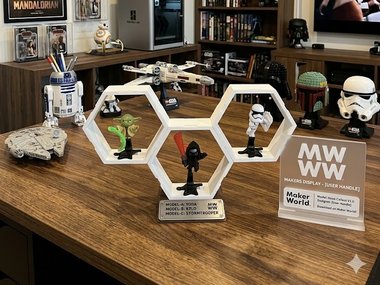 Modular Display Shelf for Kinder Star Wars Figures