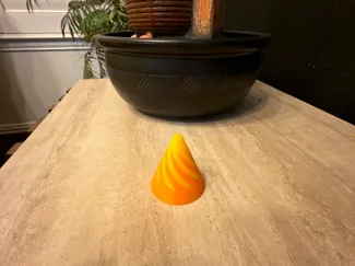 Vortex spiral cone