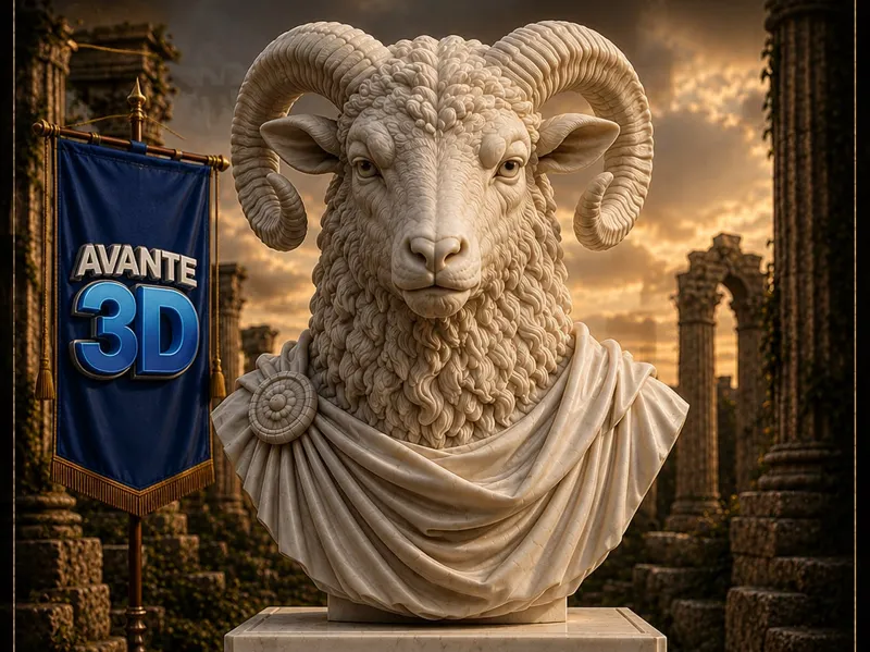 Busto Determinação Avante3D