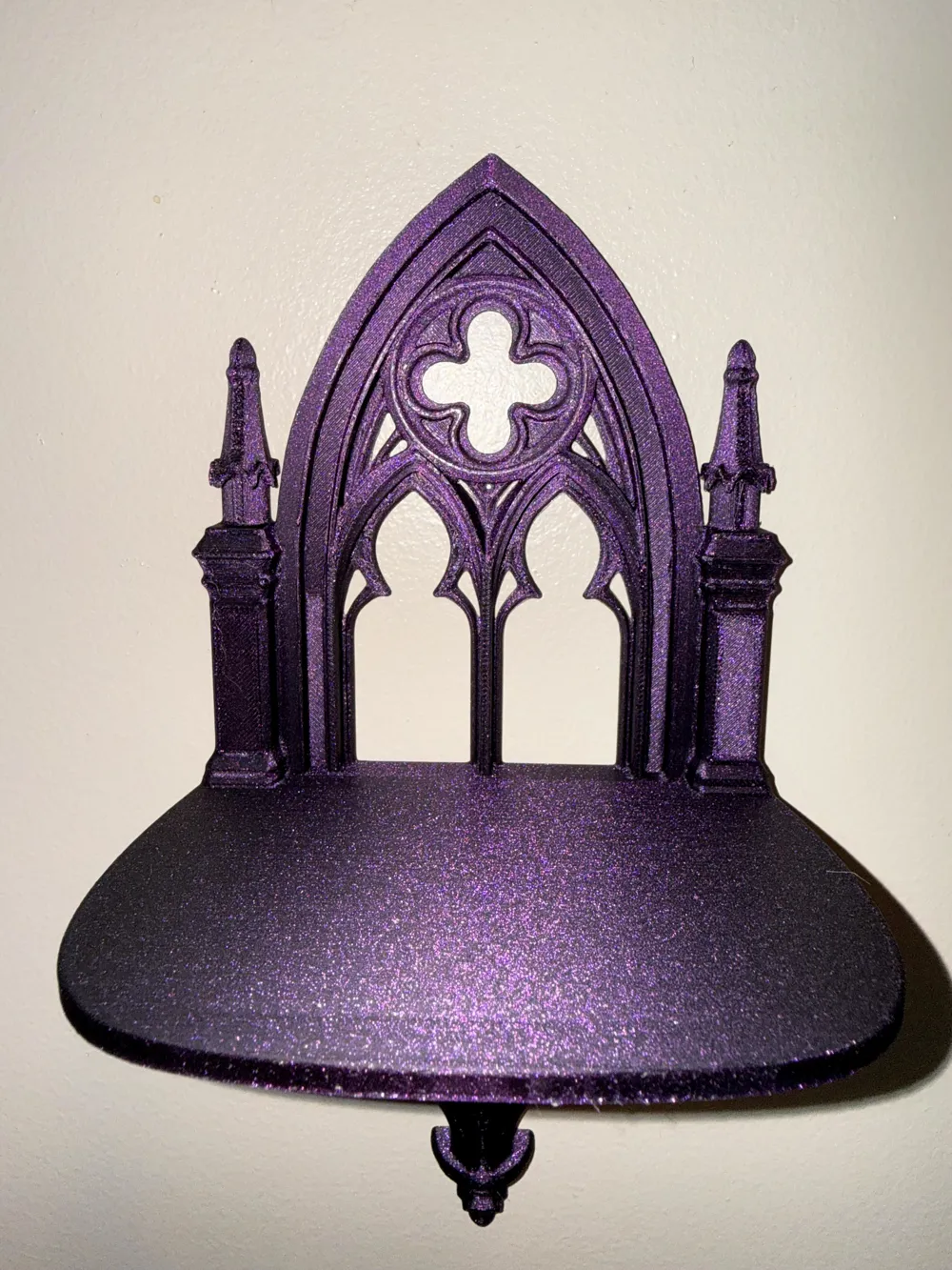 Gothic Cathedral Mini Shelf - Free 3D Print Model - MakerWorld