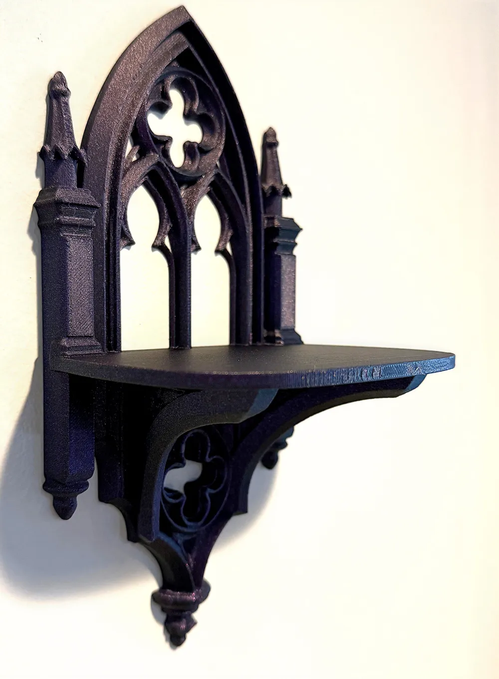 Gothic Cathedral Mini Shelf - Free 3D Print Model - MakerWorld