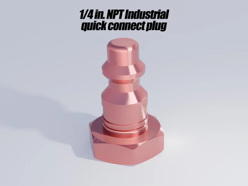 1/4 in. NPT Industrial Quick Connect Plug