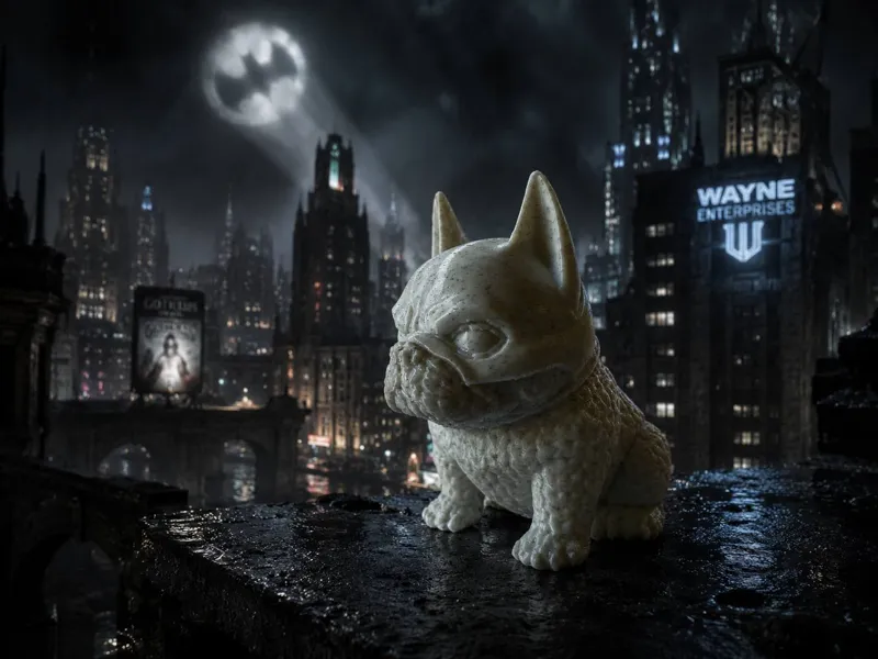 Batbully le Bouledogue texture tricot