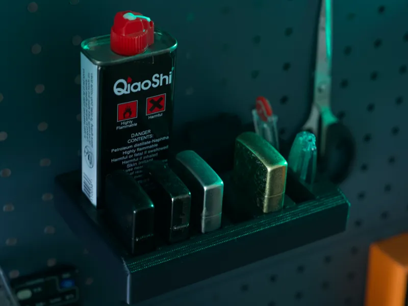 Zippo火机洞洞板壁挂