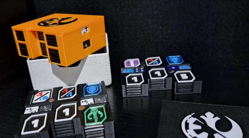 Star Wars Unlimited Token spilt box with magnets