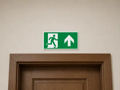 Emergency Exit: Arrow down
