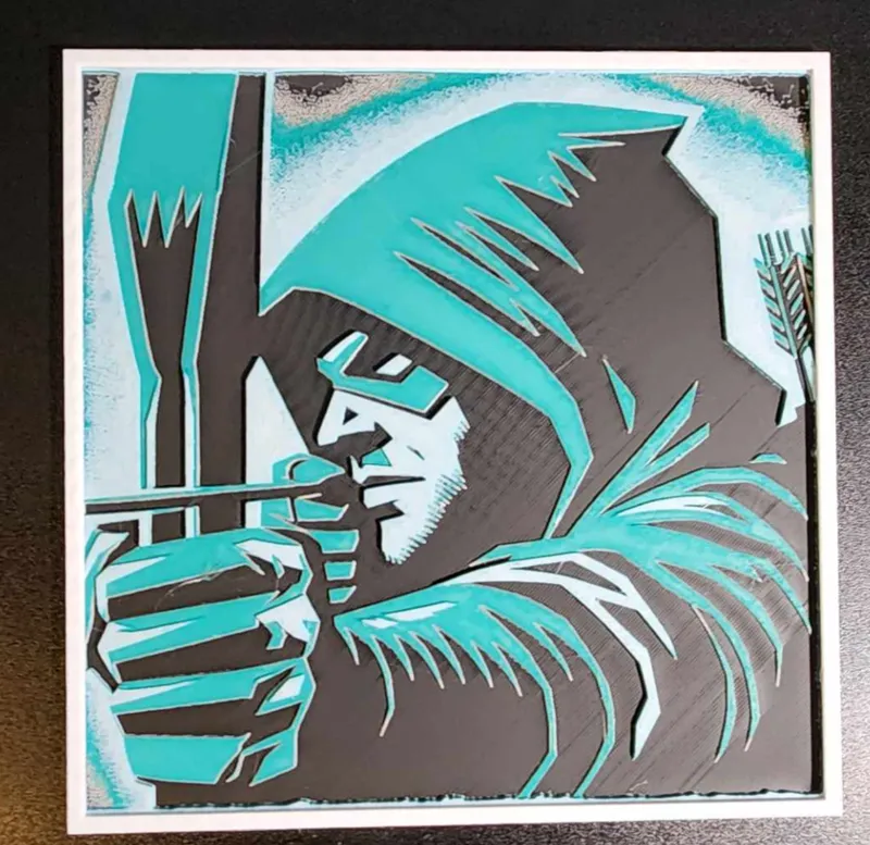 Green Arrow Hueforge