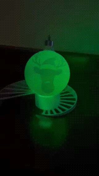 Bola Navidad reno