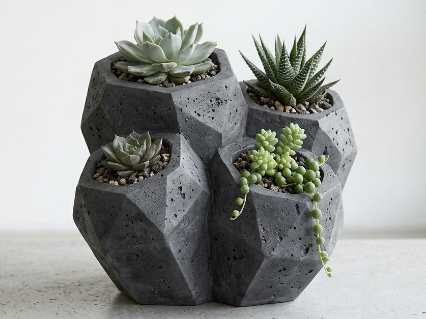 Succulent planter - pot - Rock 2