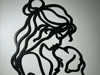 Woman with Dog wall decoration