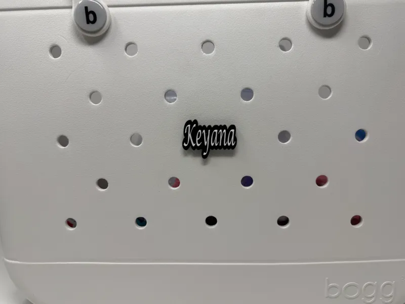 Bogg Bag Name Charm (Keyana)