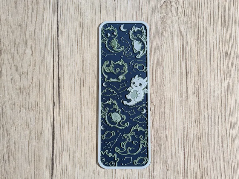 Kawaii bookmark : dragons