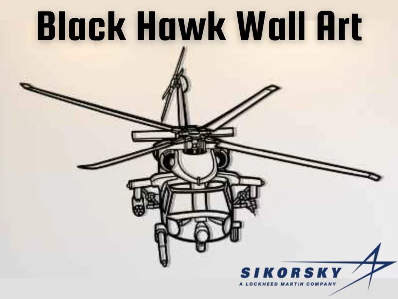 Sikorsky MH-60L DAP "Black Hawk" Wall Art