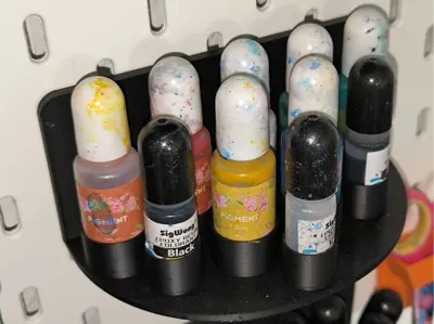 Store pigment bottles for Ikea Skadis