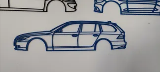 BMW e61 WallArt Silhouette