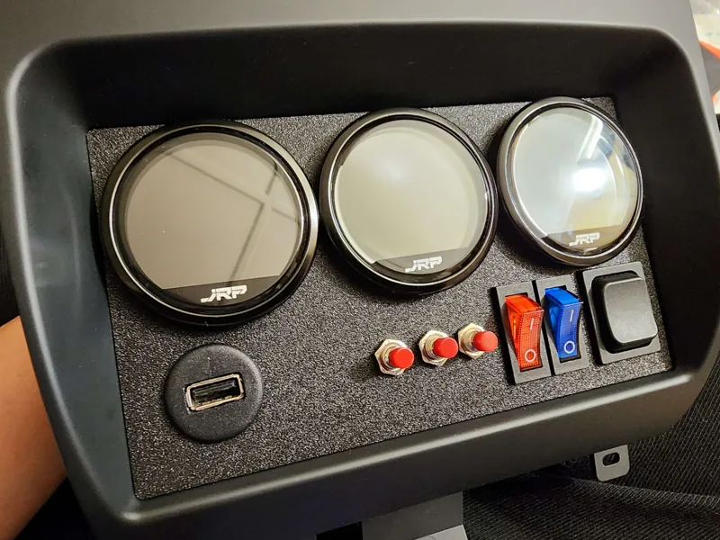 double DIN blank switch plate