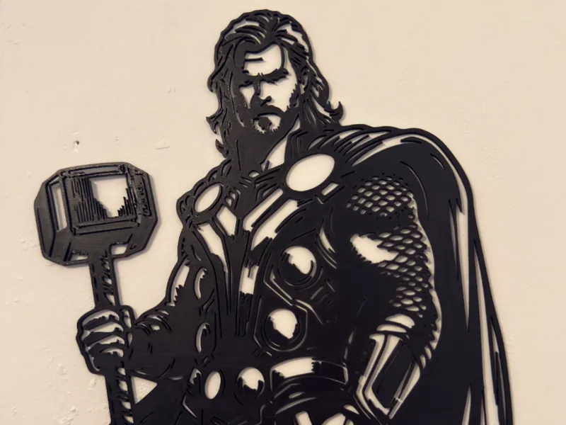 wall art Thor marvel