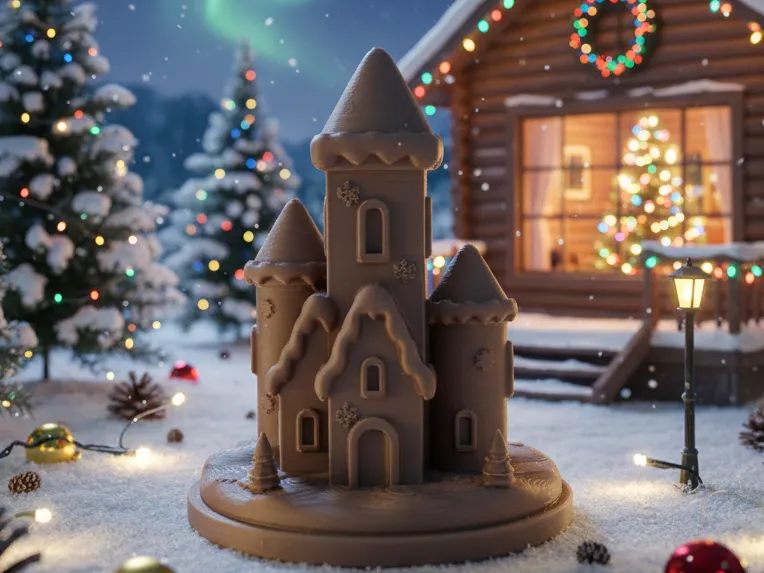 Snowy Christmas Village by Neoflix3d MakerWorld: Download Free 3D Models
