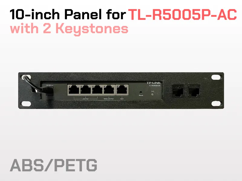 10 inch rack for TL-R5005P-AC with 2 Keystones