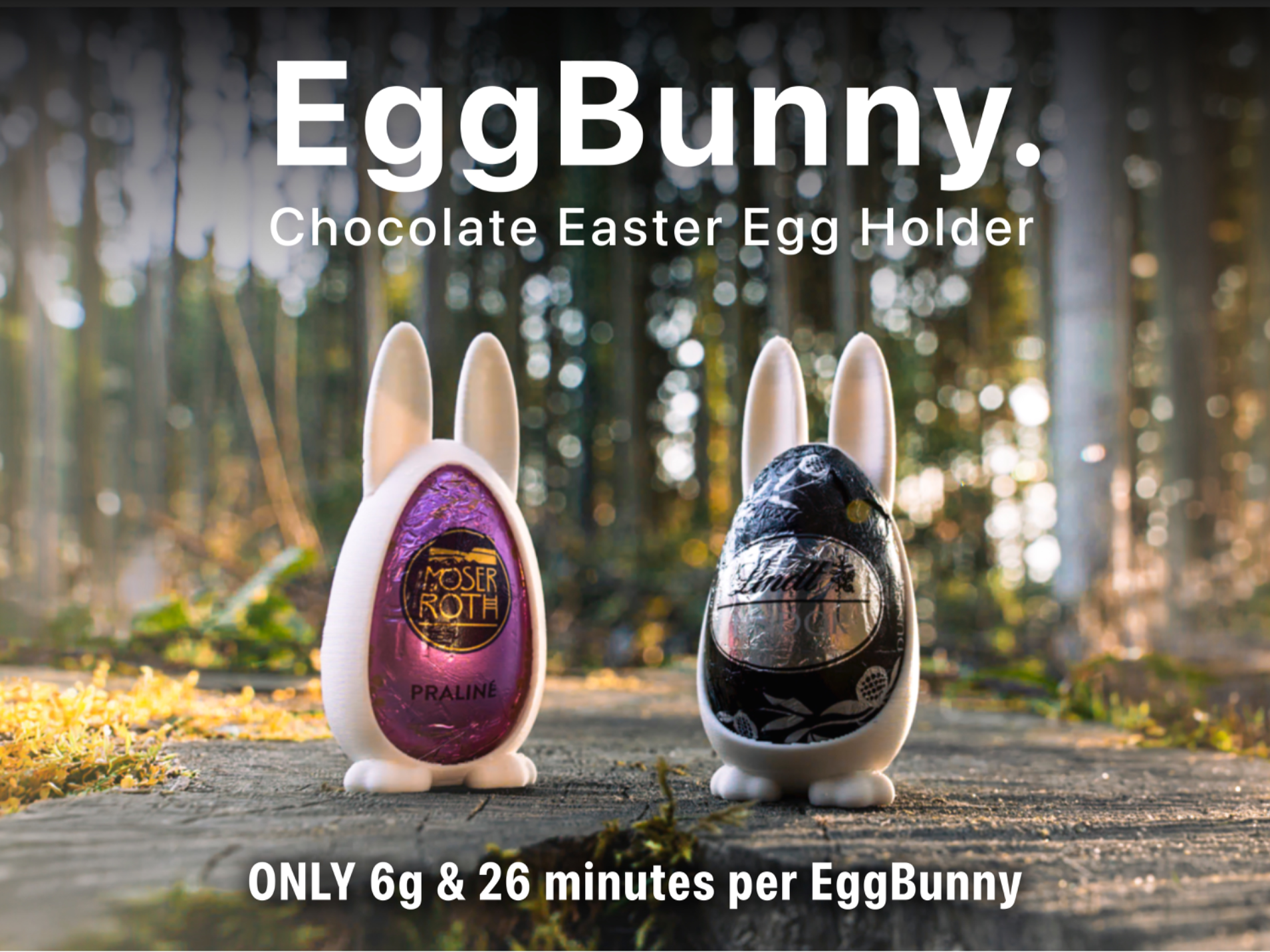 EggBunny – Chocolate Easter Egg Holder