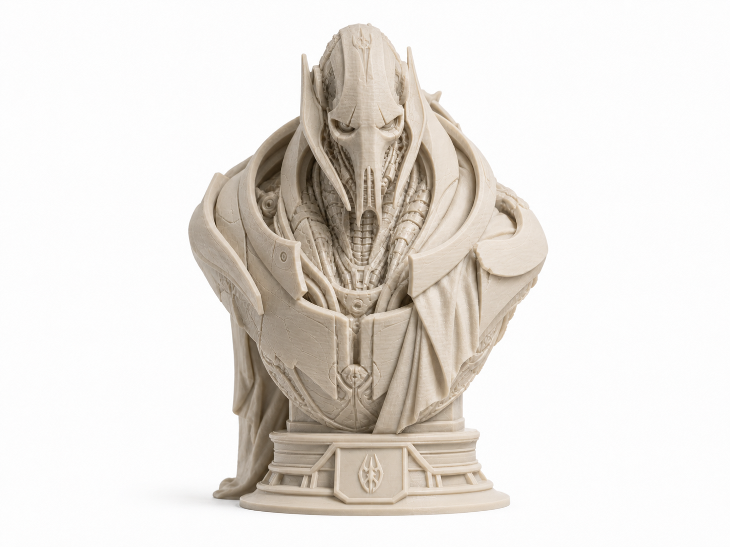 Cyborg Warlord Bust – Matte Bone White