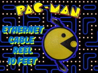 Pac-Man Ethernet Cable Reel 10'