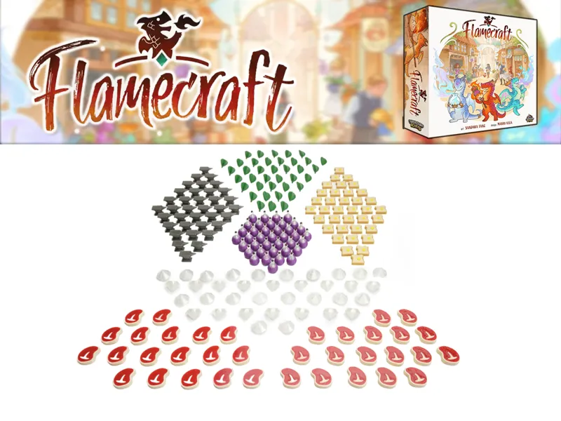Flamecraft - food tokens, resources