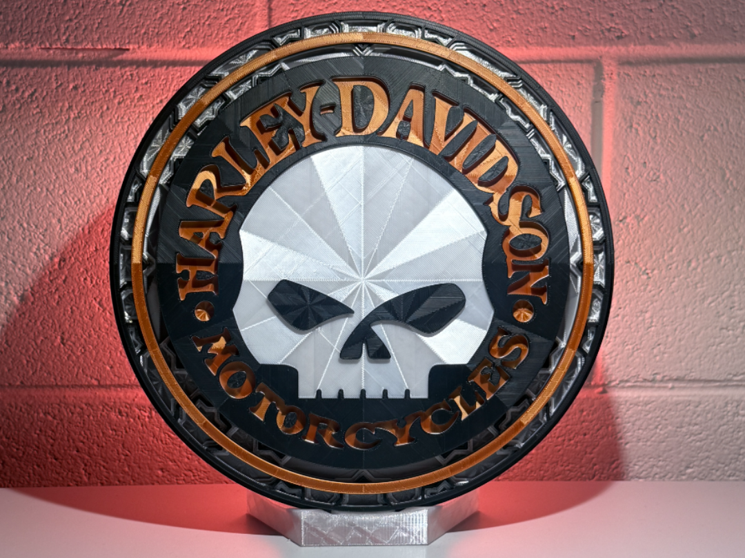 Harley Davidson "Willie G" Dimensional Mosaic