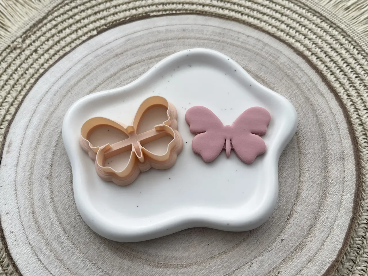 Butterfly Polymer Clay Earrings Cutter view 2