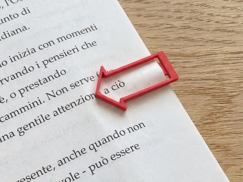 Segnalibro Freccia per Riga di Lettura