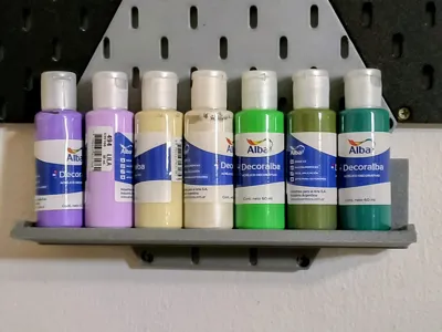 SKADIS style shelf for acrylics