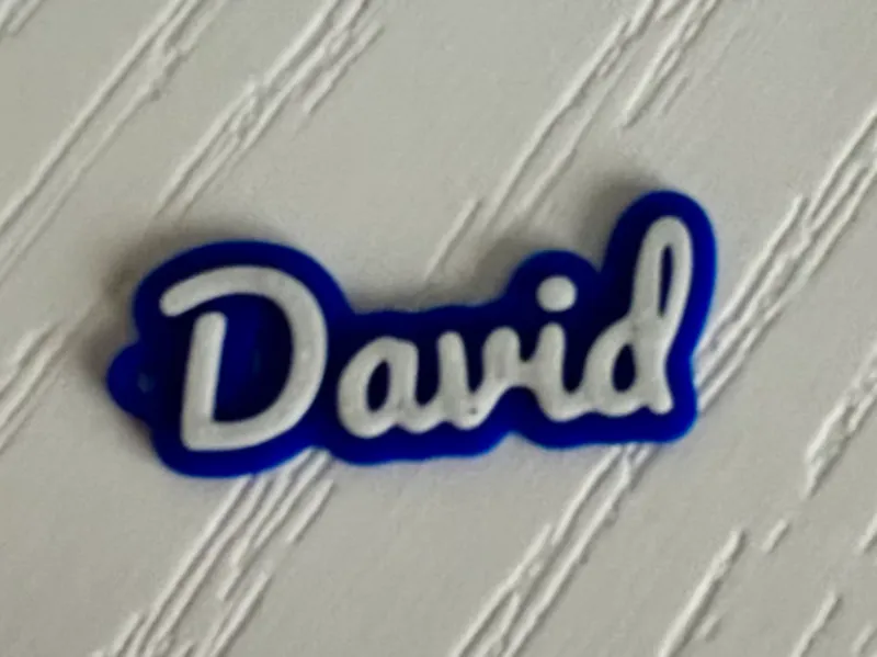 David - 3d printed name keychain personalized 