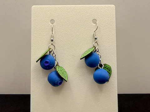 Delightful Blueberry Earrings (0.2mm Optimized)