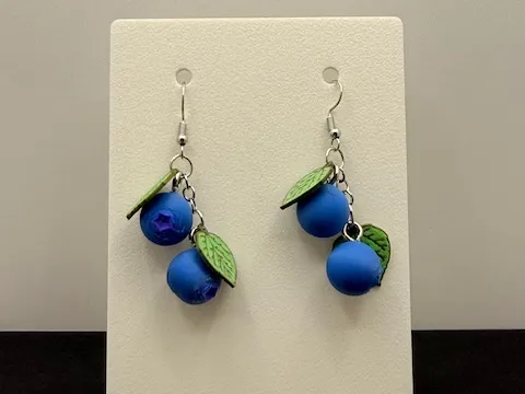 Delightful Blueberry Earrings (0.2mm Optimized)