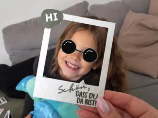 Polaroid Foto | Fotorahmen | Bild | Schön, dass du