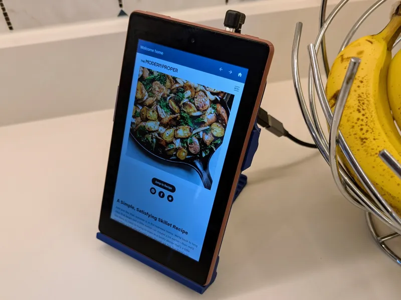Fire7 Tablet Stand with wire management