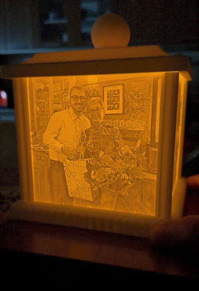 Lithophane PLA lantern 