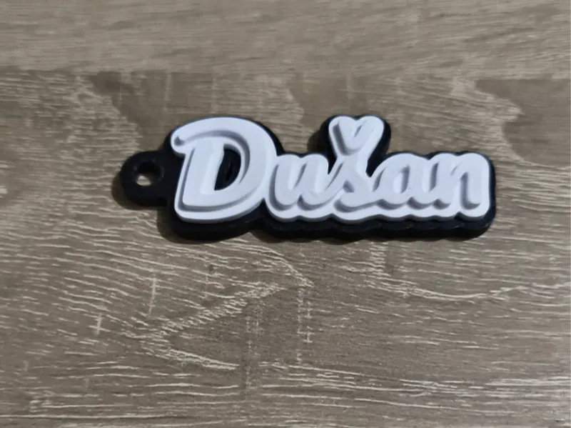Keychain Dušan Multicolor Black/White